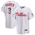 Custom Bryce Harper Philadelphia Phillies 2026 All-Star Game White Stadium Jersey