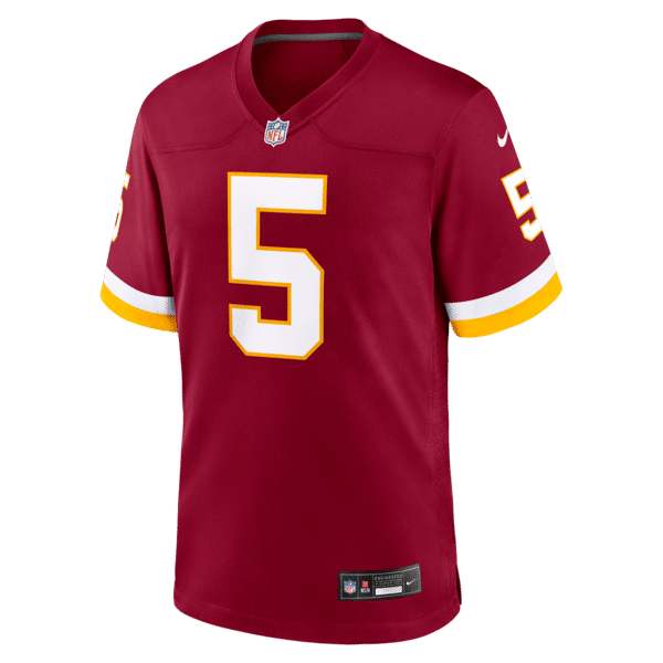 Custom Washington Commanders Jayden Daniels Game Jersey Burgundy