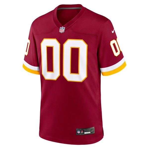 Custom Washington Commanders Custom Game Jersey Burgundy