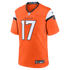 Custom Jaylen Waddle Denver Broncos Game Jersey Orange