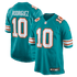 Custom Jacob Rodriguez Miami Dolphins Alternate Game Jersey Aqua