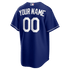 Custom Los Angeles Dodgers Alternate Replica Custom Jersey Royal