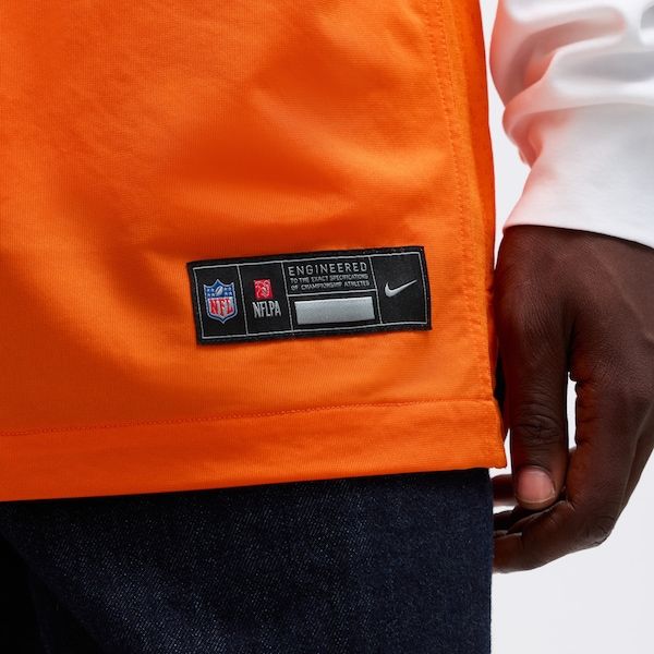 Custom Bo Nix Denver Broncos Game Jersey Orange