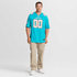 Custom Miami Dolphins Custom Game Jersey Aqua