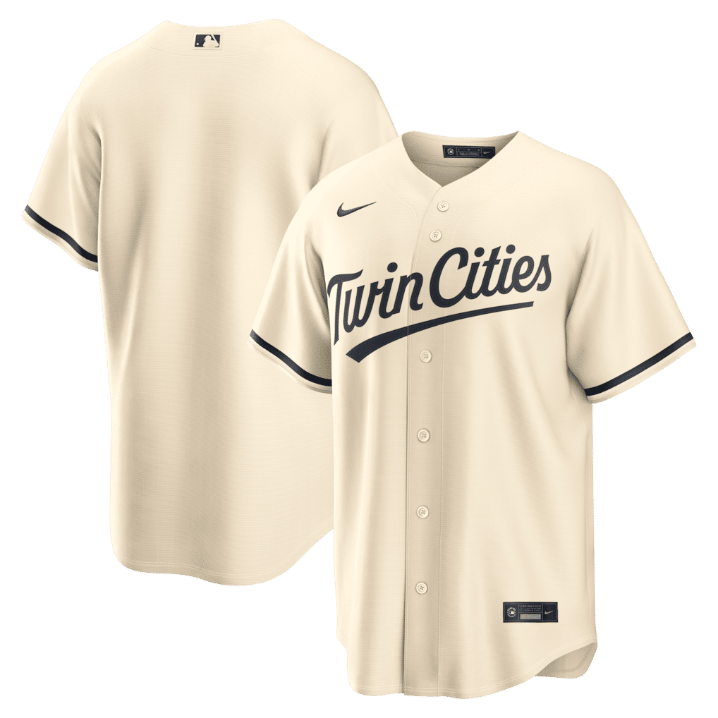 Custom Minnesota Twins Alternate Replica Jersey Cream