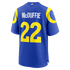 Custom Trent McDuffie Los Angeles Rams Game Jersey Royal