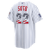 Custom Juan Soto New York Mets 2026 All-Star Game Stars & Stripes Stadium Jersey White