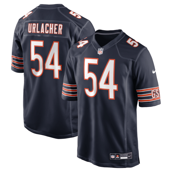 Custom Brian Urlacher Chicago Bears Game Retired Player Jersey Navy