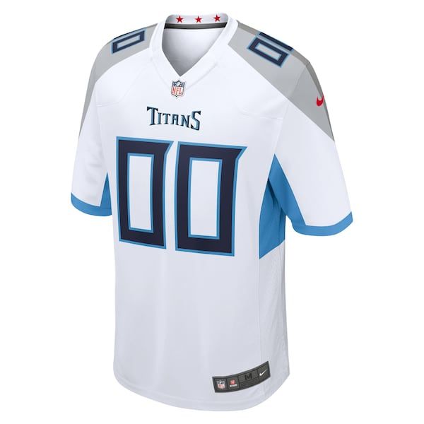 Custom Tennessee Titans Custom Game Jersey White