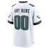 Custom Philadelphia Eagles Custom Game Jersey White