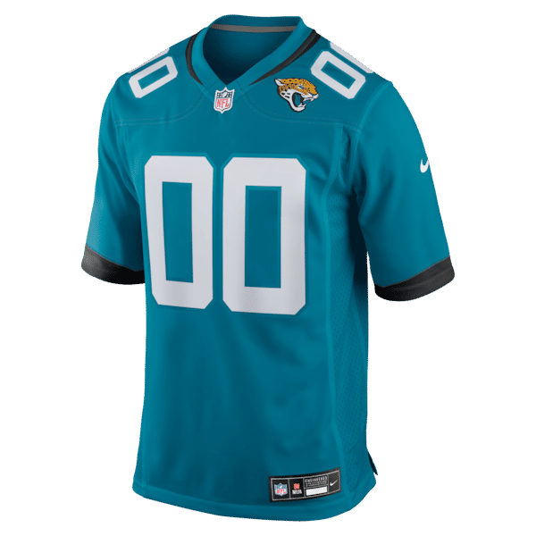 Custom Jacksonville Jaguars Custom Game Jersey Teal