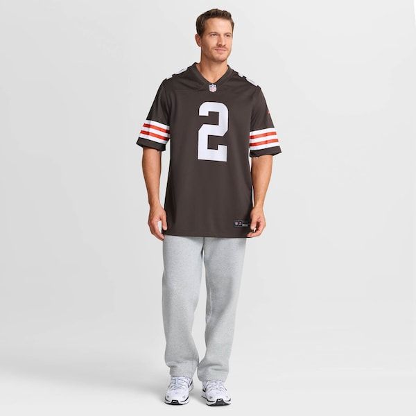 Custom Shedeur Sanders Cleveland Browns Game Jersey Brown