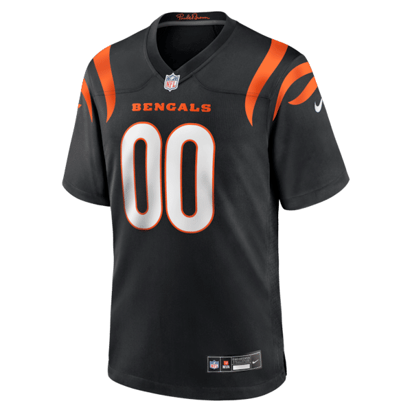 Custom Cincinnati Bengals Custom Game Jersey Black