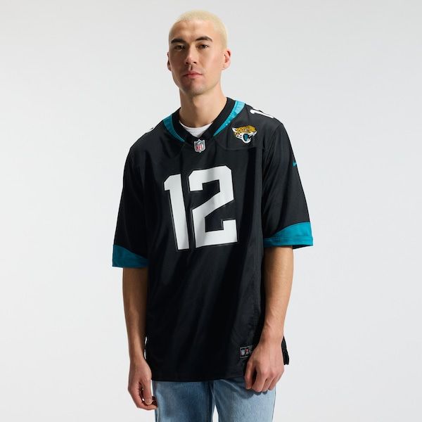Custom Travis Hunter Jacksonville Jaguars Alternate Game Jersey Black
