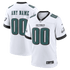 Custom Philadelphia Eagles Custom Game Jersey White