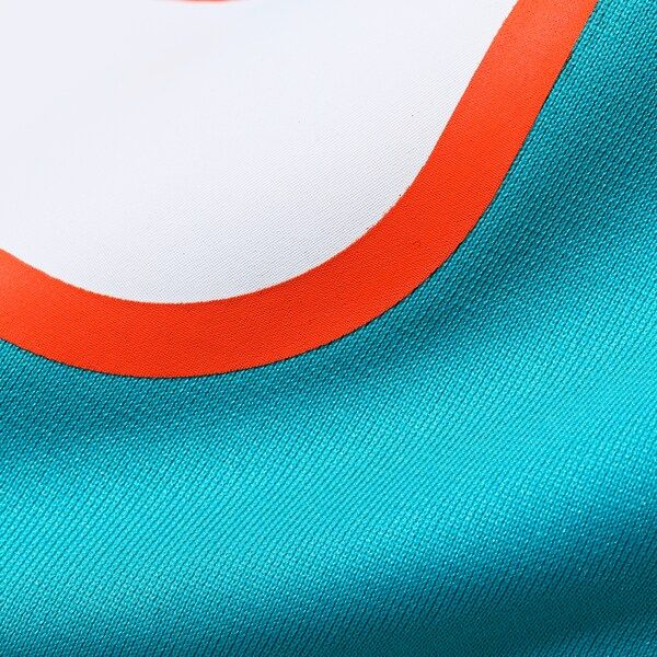 Custom Miami Dolphins Custom Game Jersey Aqua