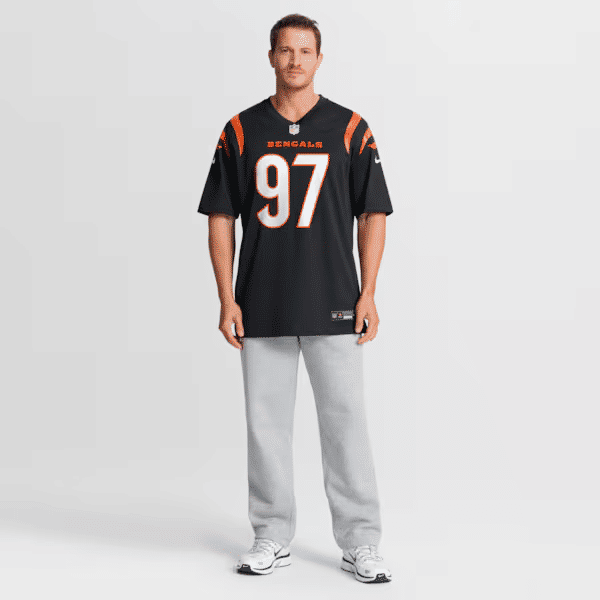 Custom Dexter Lawrence II Cincinnati Bengals Game Jersey Black