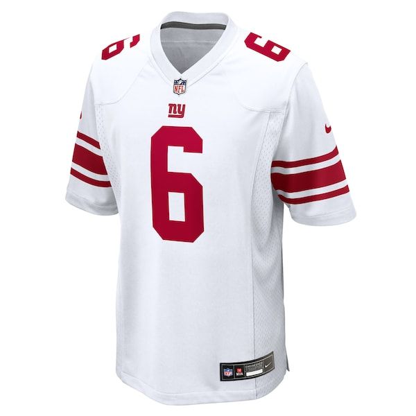 Custom Jaxson Dart New York Giants Game Jersey White
