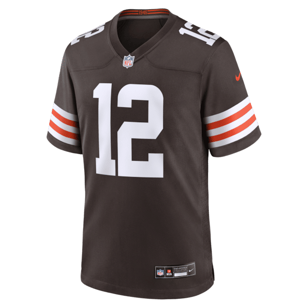 Custom Denzel Boston Cleveland Browns Game Jersey Brown