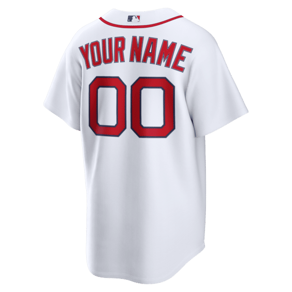 Custom Boston Red Sox Home Replica Custom Jersey White