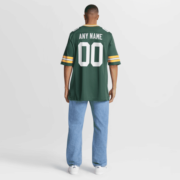 Custom Green Bay Packers Custom Game Jersey Green