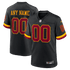 Custom Washington Commanders Hail Raiser Alternate Custom Game Jersey Black
