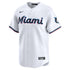 Custom Miami Marlins Home Limited Custom Jersey White