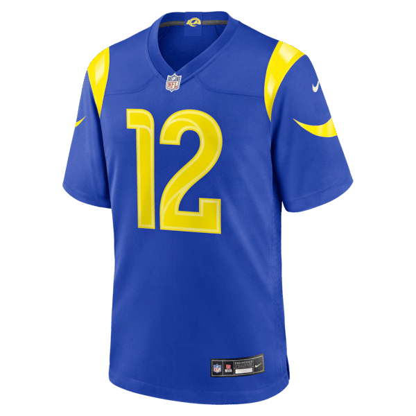 Custom Puka Nacua Los Angeles Rams Game Jersey Royal
