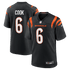 Custom Bryan Cook Cincinnati Bengals Game Jersey Black