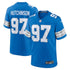 Custom Aidan Hutchinson Detroit Lions Game Jersey Blue