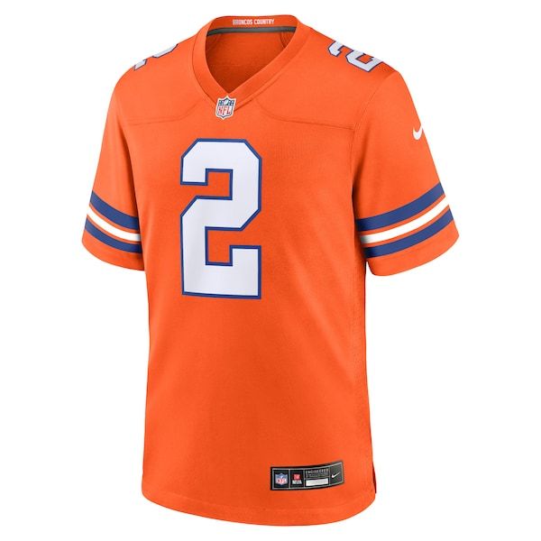 Custom Patrick Surtain II Denver Broncos Alternate Game Jersey Orange
