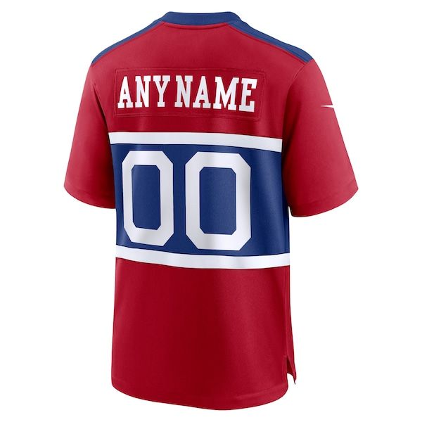 Custom New York Giants Alternate Game Custom Jersey Century Red