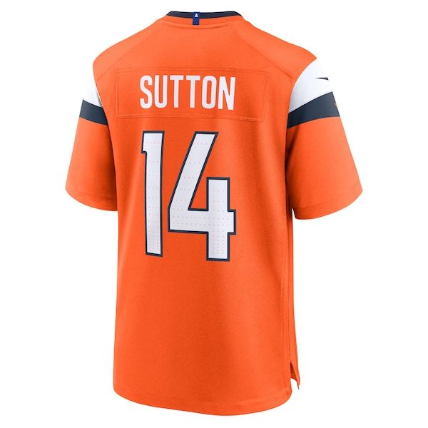 Custom Courtland Sutton Denver Broncos Mile High Collection Game Jersey Orange