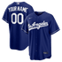 Custom Los Angeles Dodgers Alternate Replica Custom Jersey Royal