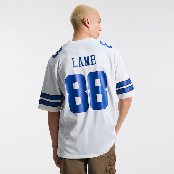 Custom CeeDee Lamb Dallas Cowboys Game Jersey White