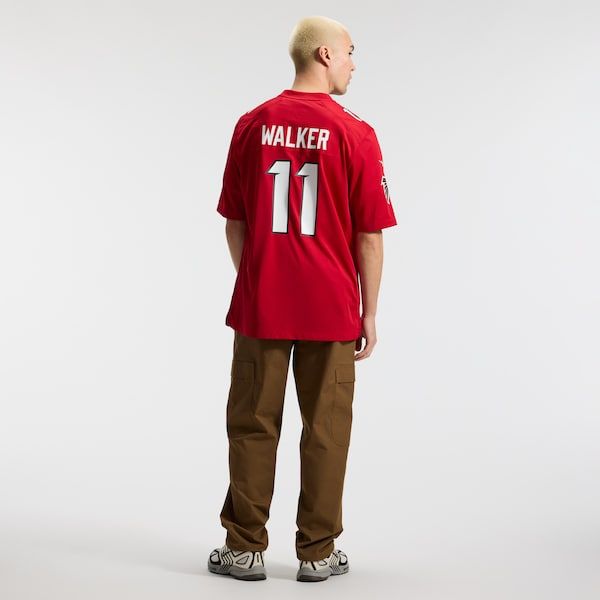 Custom Jalon Walker Atlanta Falcons Game Jersey Red