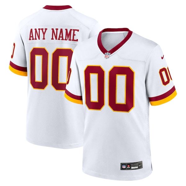 Custom Washington Commanders Custom Game Jersey White