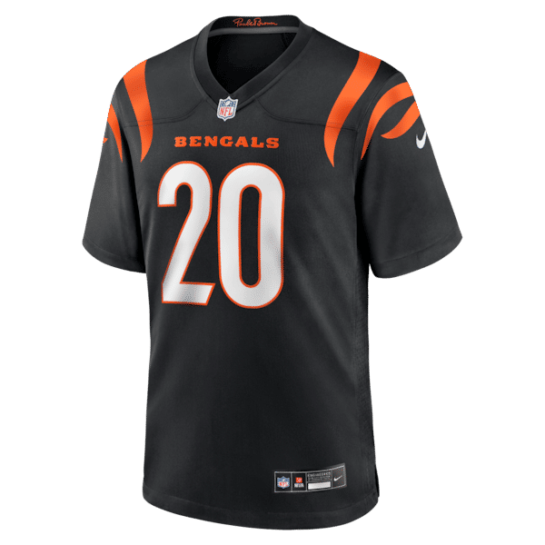 Custom Lemar Parrish Cincinnati Bengals Team Retired Game Jersey Black