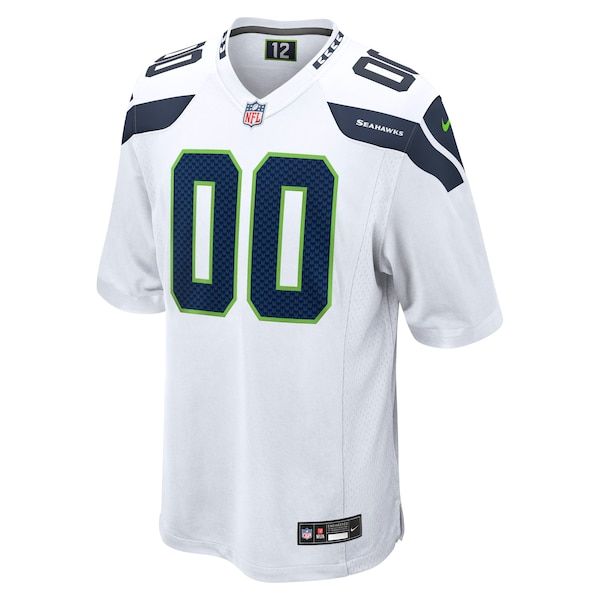 Custom Seattle Seahawks Custom Game Jersey White