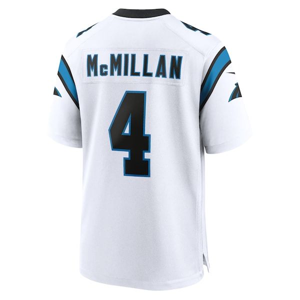 Custom Tetairoa McMillan Carolina Panthers Game Jersey White