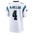 Custom Tetairoa McMillan Carolina Panthers Game Jersey White