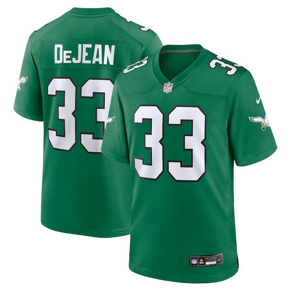 Custom Cooper DeJean Philadelphia Eagles Alternate Game Jersey Kelly Green
