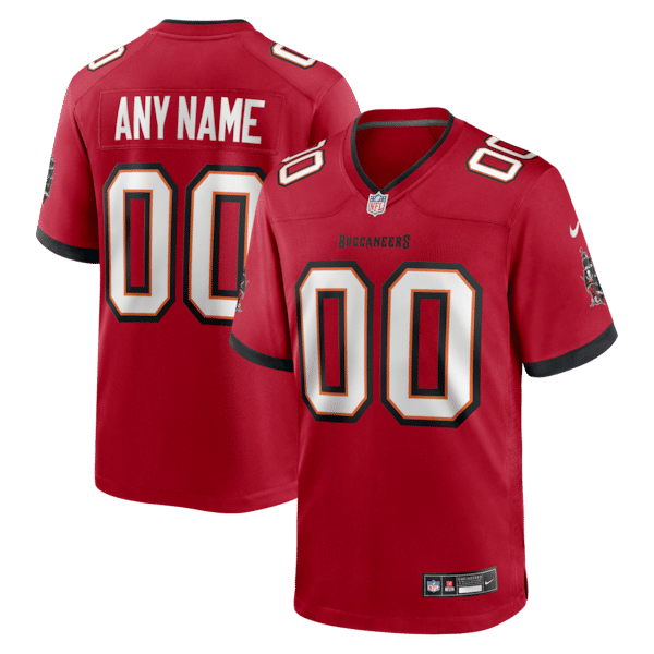 Custom Tampa Bay Buccaneers Custom Game Jersey Red