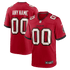 Custom Tampa Bay Buccaneers Custom Game Jersey Red