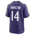 Custom Kyle Hamilton Baltimore Ravens Game Jersey Purple
