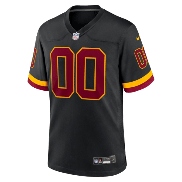 Custom Washington Commanders Hail Raiser Alternate Custom Game Jersey Black