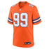 Custom Zach Allen Denver Broncos Alternate Game Jersey Orange
