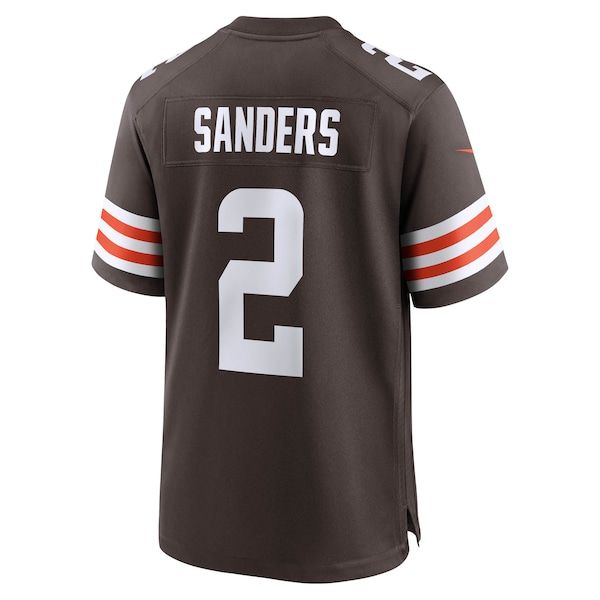 Custom Shedeur Sanders Cleveland Browns Game Jersey Brown