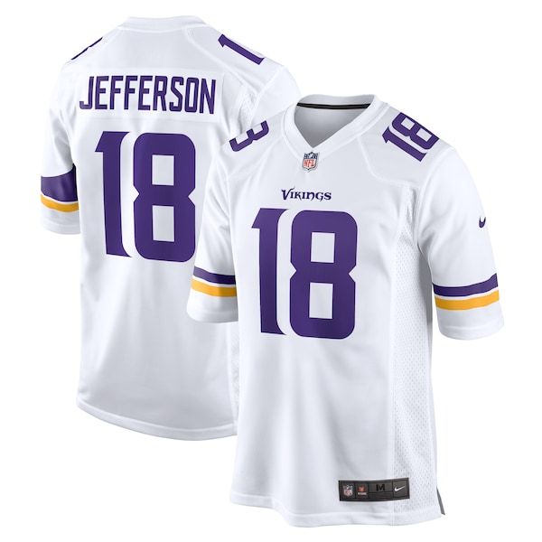 Custom Justin Jefferson Minnesota Vikings Game Jersey White