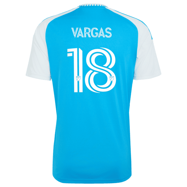 Customized Kerwin Vargas Charlotte FC 2026 Carolina Kit Crowns Up Replica Jersey Blue